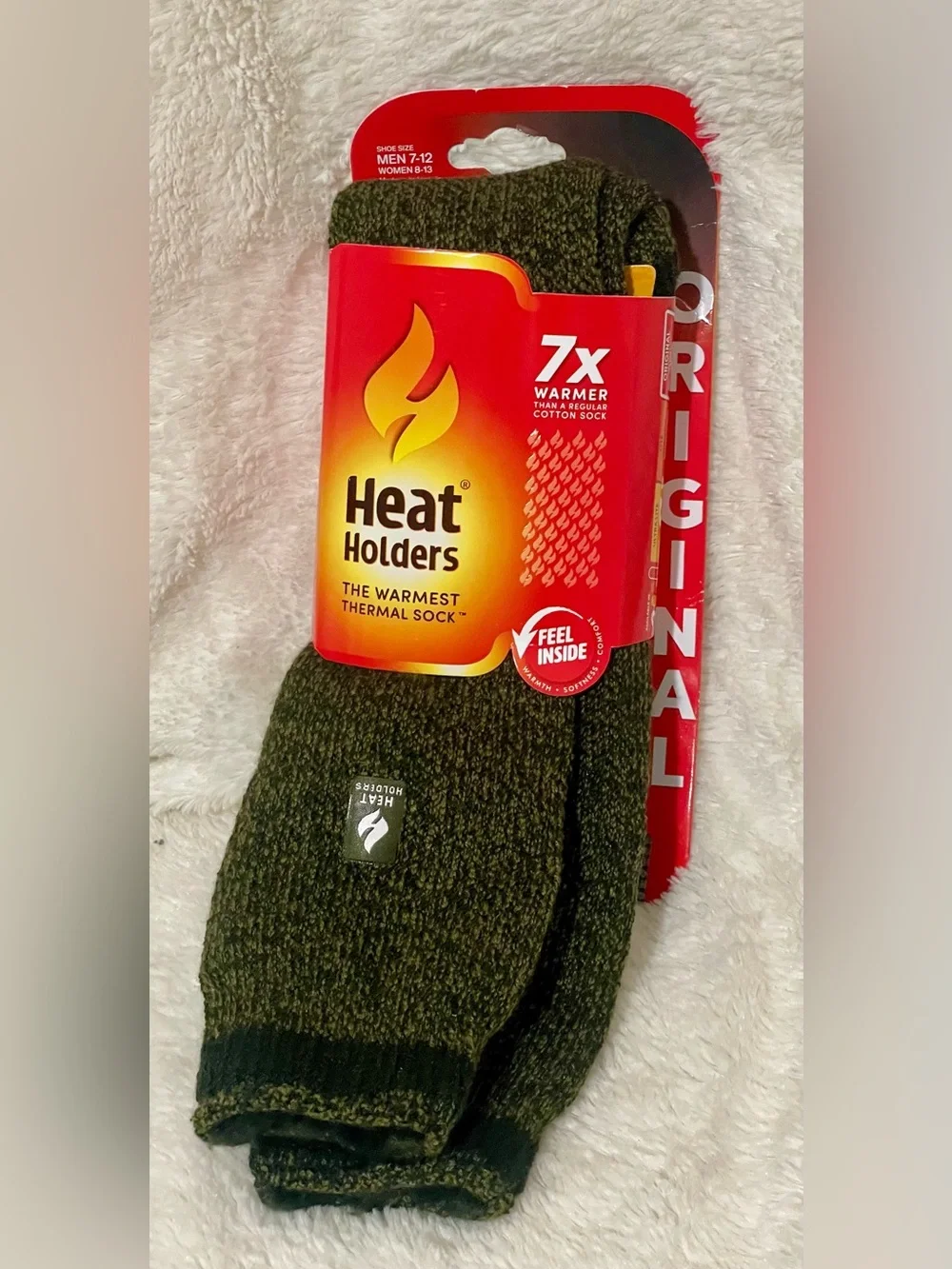 Heat Holders Men’s Olive Green Thermal Socks